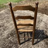Set of 6 straw chairs