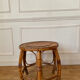 Table d’appoint  ronde en bambou vintage