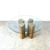Fossil stone dining table, 1970s