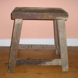 Old doweled wooden stool