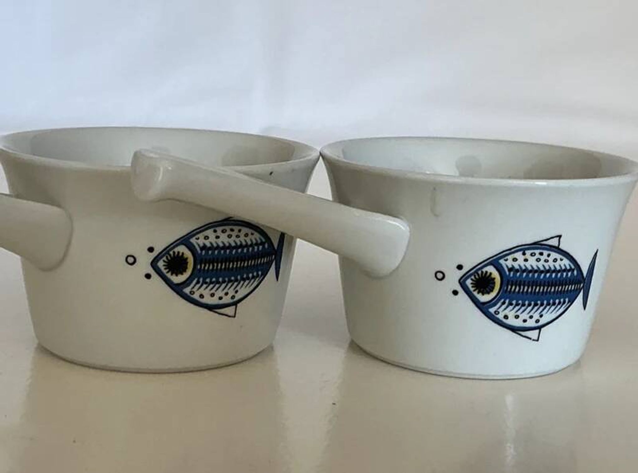 Pair of "Viking" handle ramekins Villeroy & Boch vintage - Design by Christine Reuter