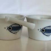 Pair of "Viking" handle ramekins Villeroy & Boch vintage - Design by Christine Reuter