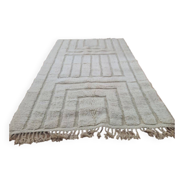 Handmade wool Berber rug 250x150 cm