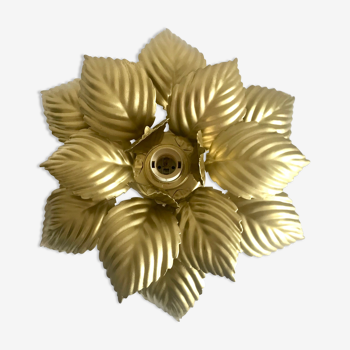 Wall lamp or ceiling lamp golden flower