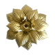 Wall lamp or ceiling lamp golden flower