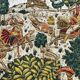 Printed tapestry and embroidery decorated with a medieval hunting scene - 1m50x1m12