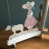 Rare children's room Art Deco style Bonnichon Bonton Bonpoint nursery chandelier