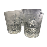 6 crystal whiskey glasses