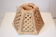 1970 vintage bamboo and wood pendant lamp