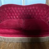 Living room with padded sofa plus two armchairs
