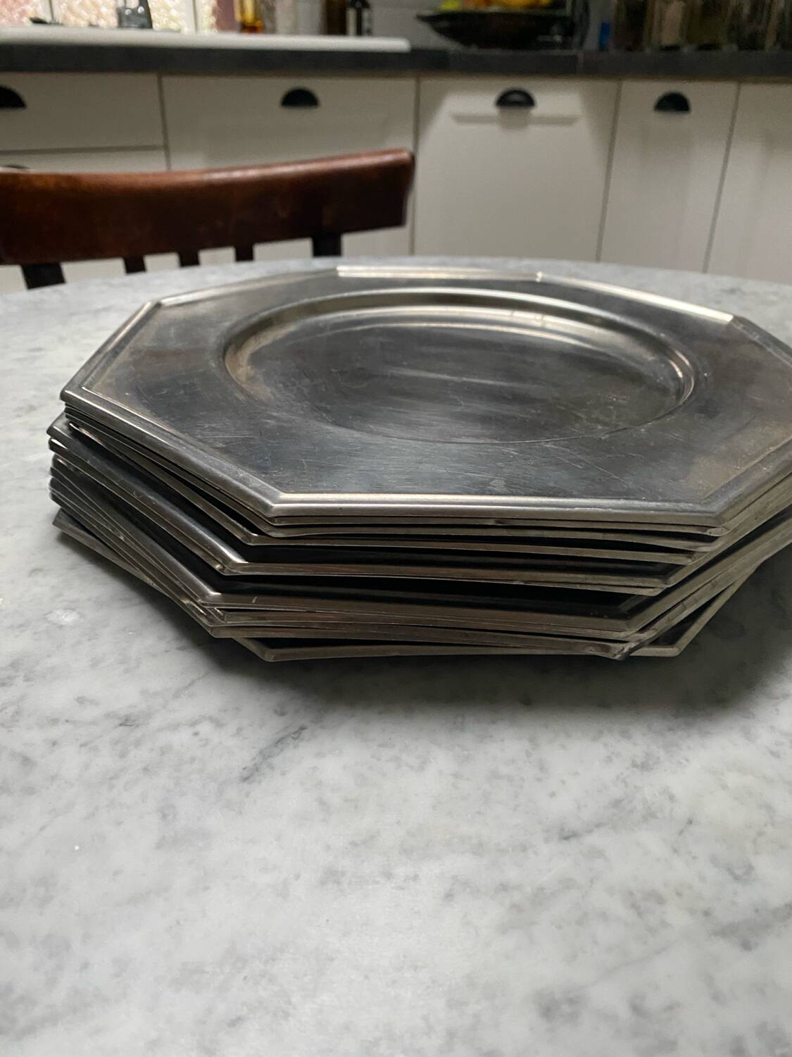 Vintage aluminum plates