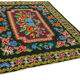 Handwoven Vintage Flatweave Black Kilim 216 cm