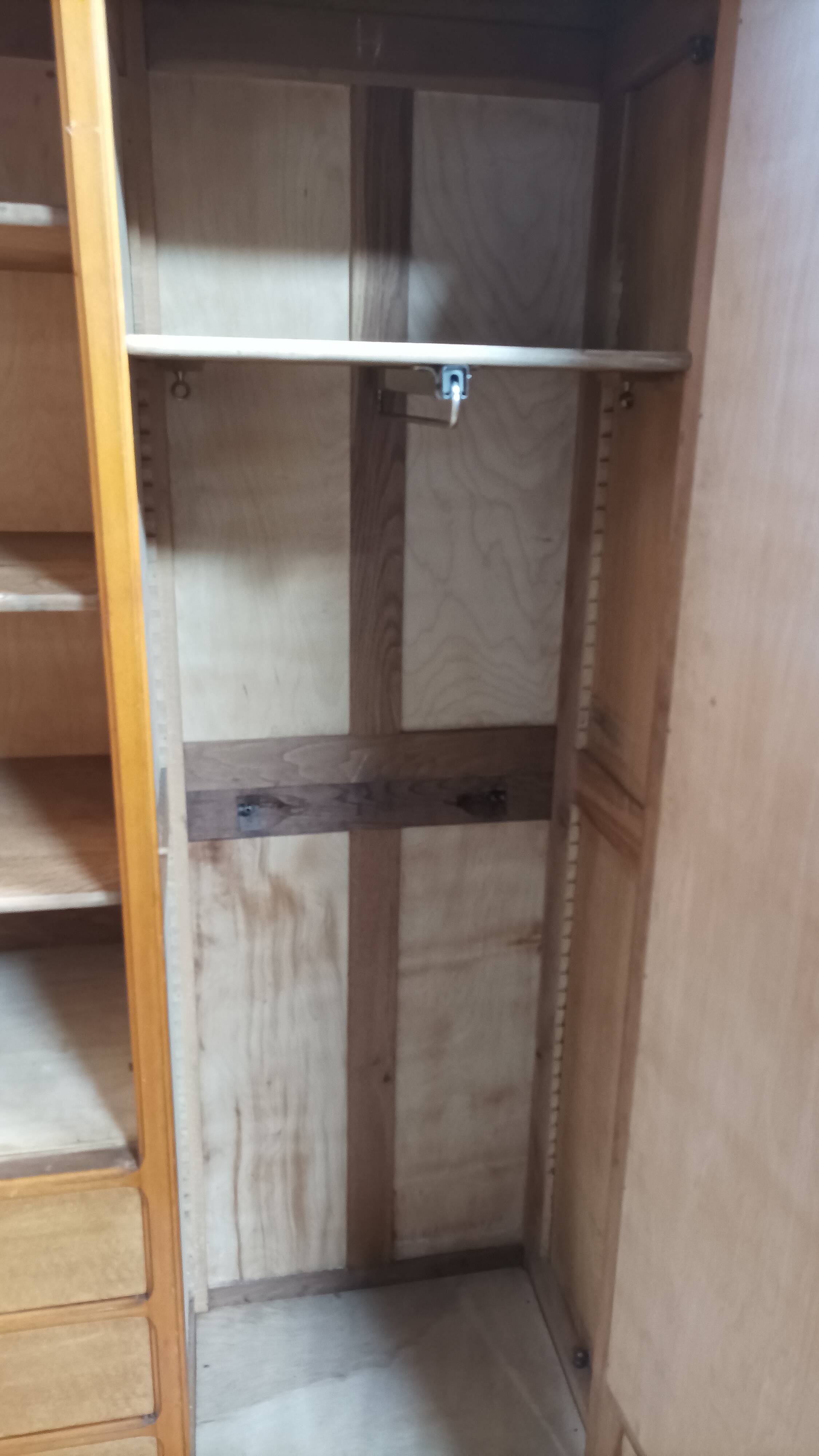 1930s beechwood wardrobe