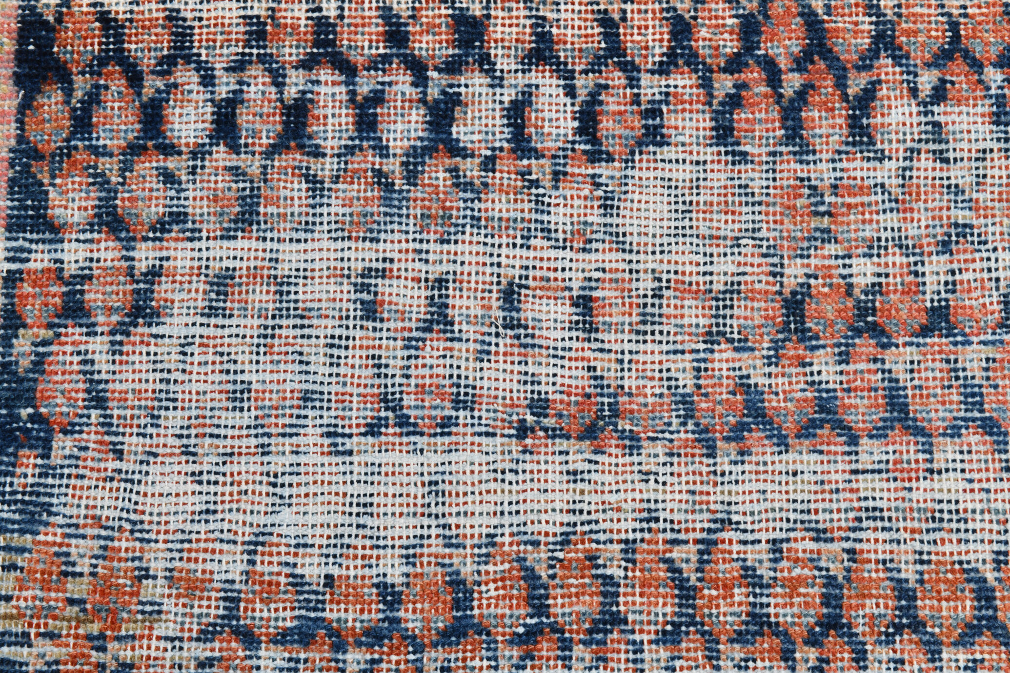 Navy blue persian runner rug, 365x77cm