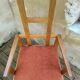 Vintage light oak armchair