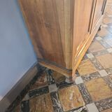 Walnut wardrobe, late 19th century