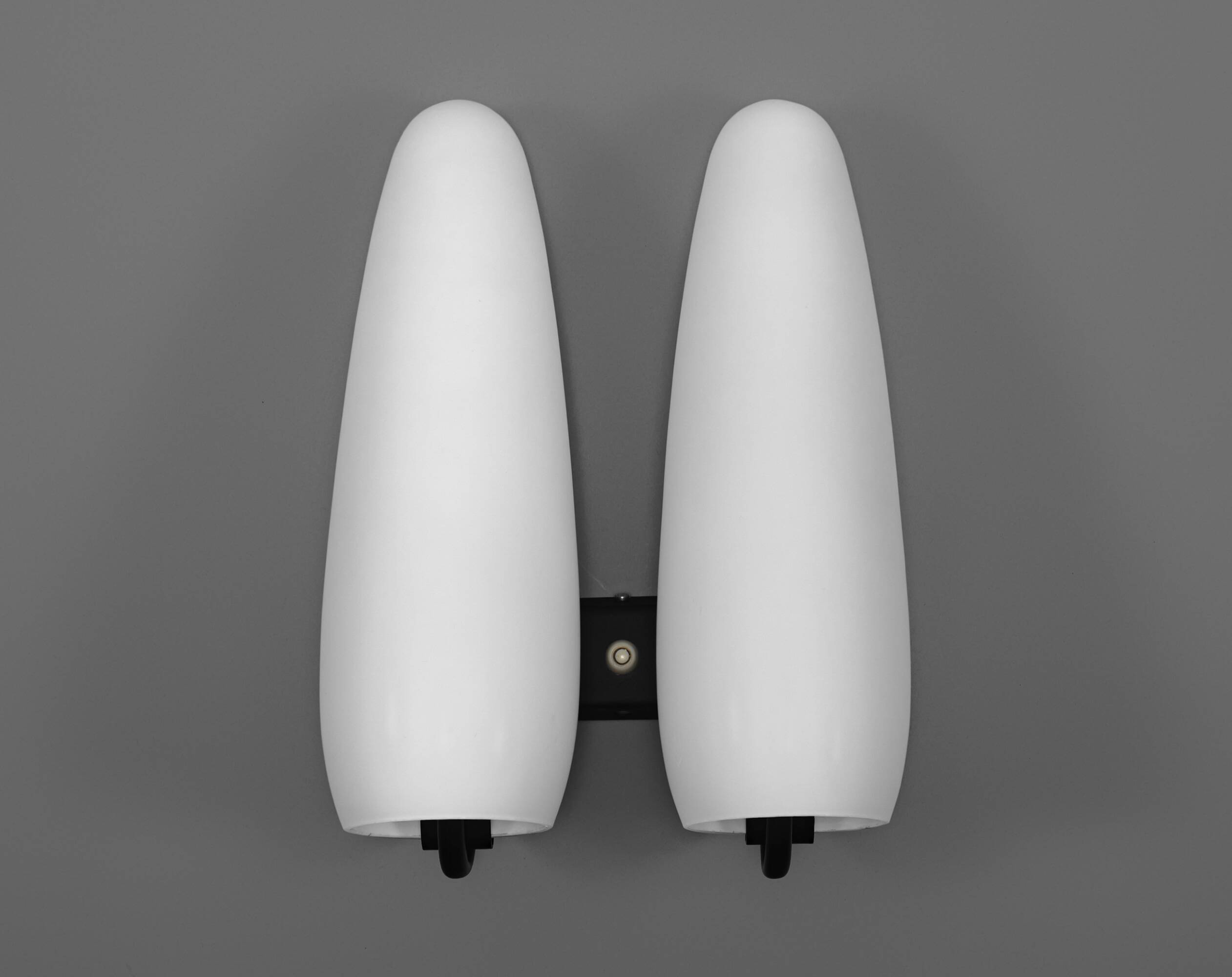 Vintage 1950s Philips Louis Kalff Opaline Glass Wall Lamp Sconce