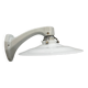 Old ceramic and opaline vintage wall lamp