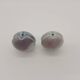 Duo 2 Vase Soliflore Lenticular Glazed Stoneware Grey Blue Purple Ceramic