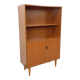 Vintage Scandinavian style storage bookcase in melamine and teak from the 60s