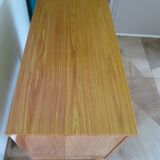 Vintage Louis XV style chest of drawers in citron wood veneer