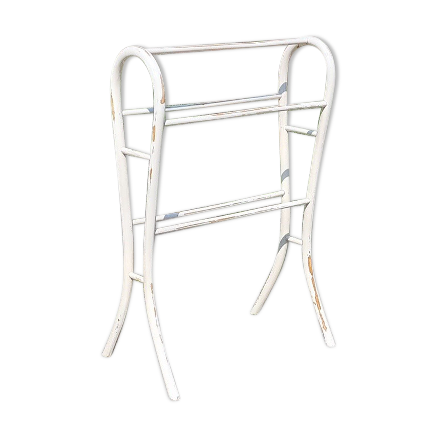 Baumann towel rack in curved wood 1928 ca