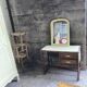 Parisian desk wicker wood bamboo