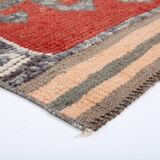 3x10 Mid Century Modern Burgundy Vintage Runner Rug, 97x3235Cm