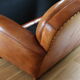 Classic club sofa leather swarthy