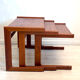 Vintage Danish nesting tables teak