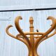 Baumann bistro style 1960 curved light wood parrot coat rack