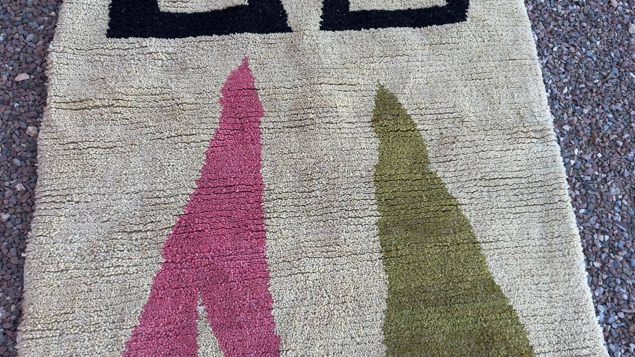 Handwoven Berber rug 3x2 m