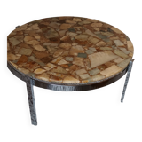 Coffee table 70s in marble