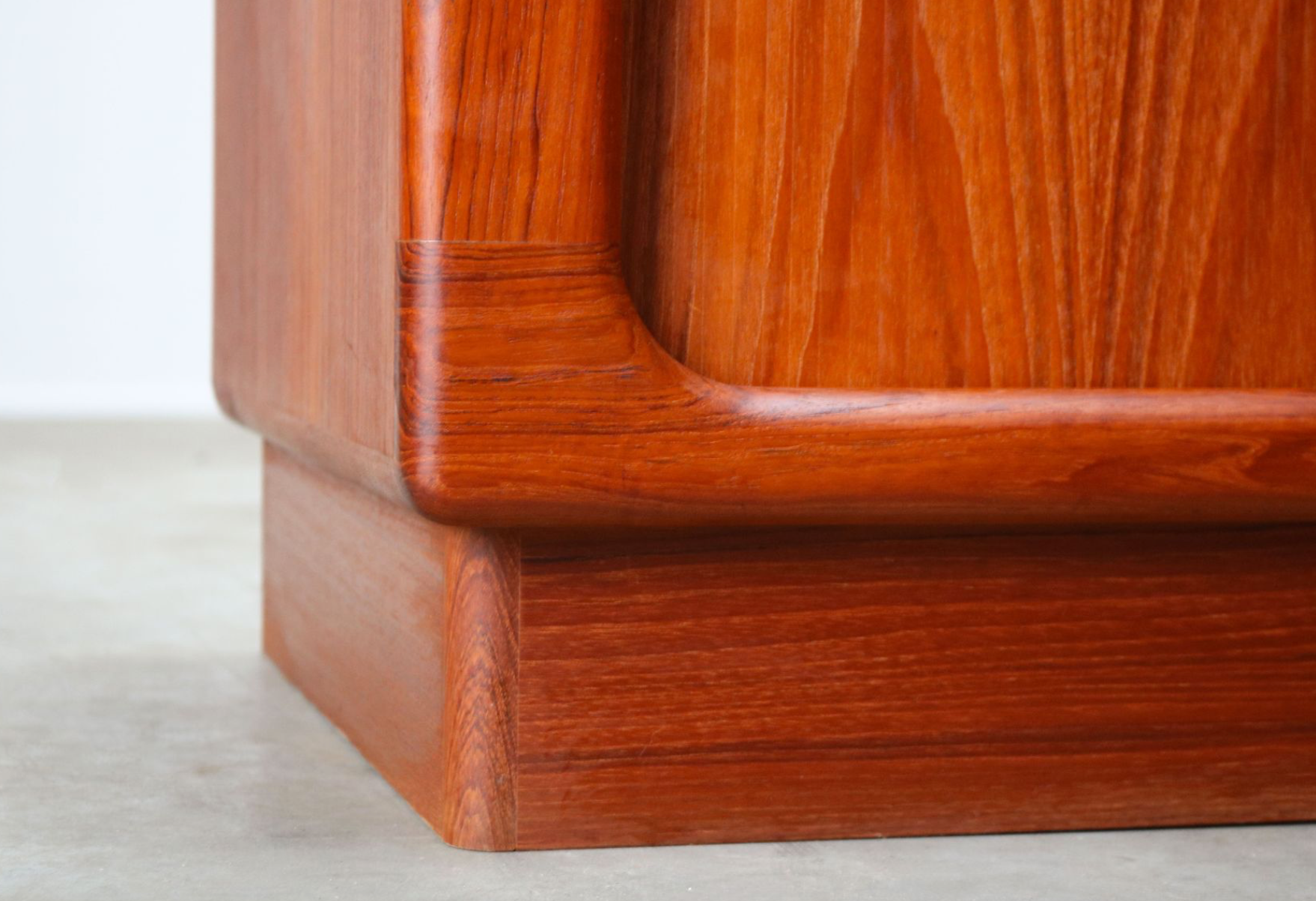 Dyrlund Denmark 1950s drum teak credence