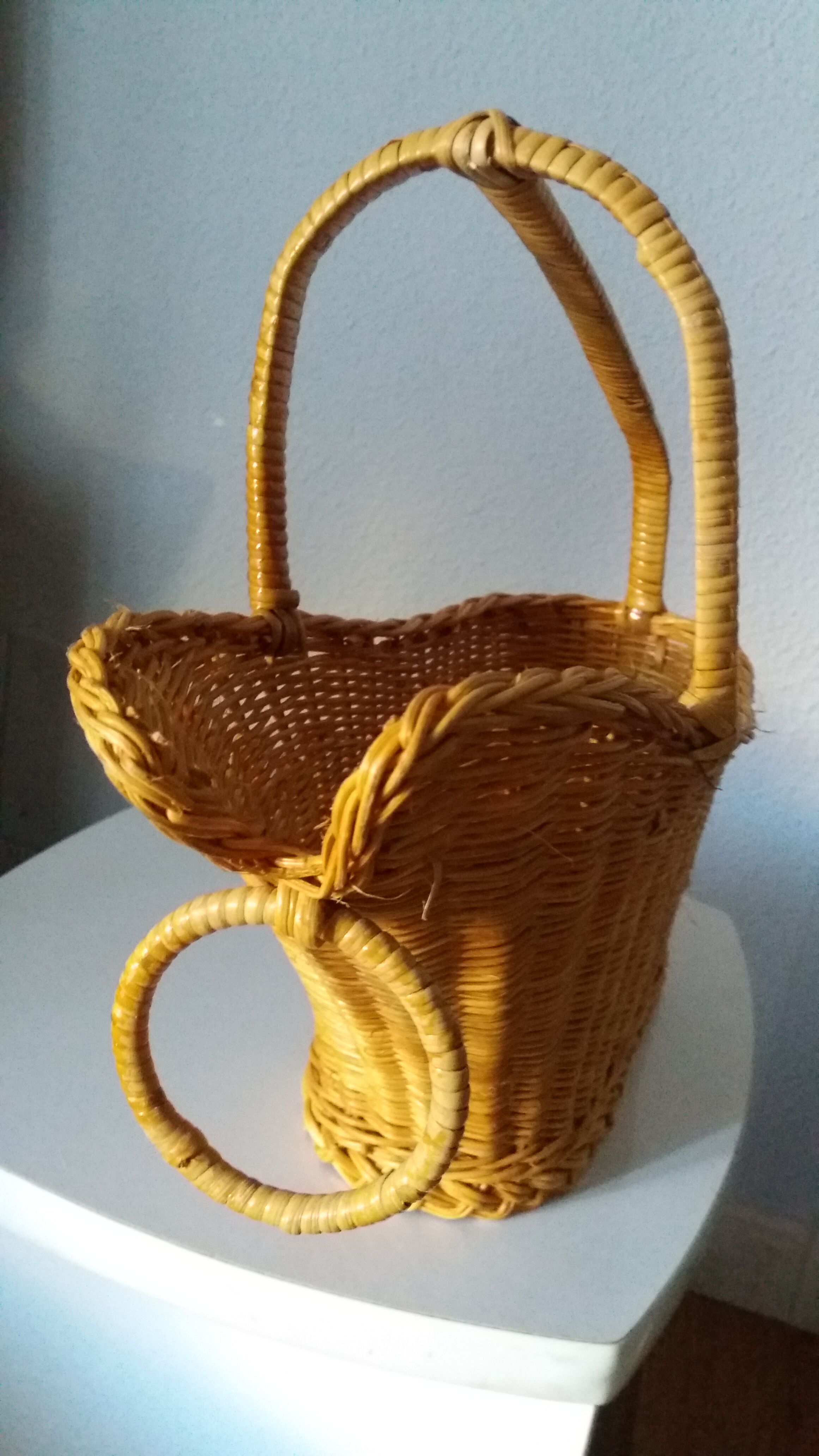Porte bouteille en osier
