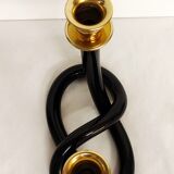 Candelabra "Dorothy Thorpe" in black lucite. USA 1960s.