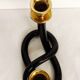 Candelabra "Dorothy Thorpe" in black lucite. USA 1960s.