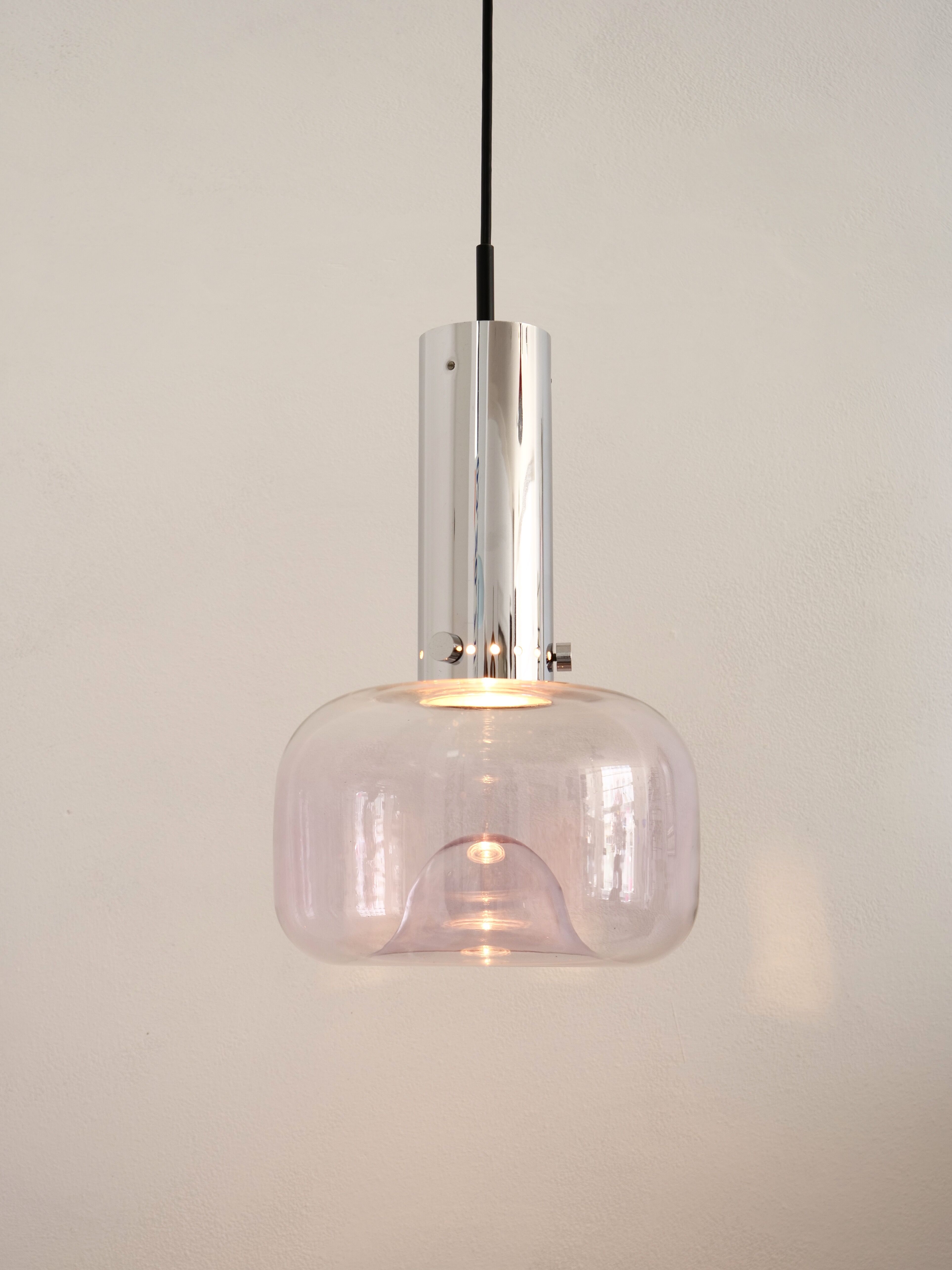 Organically shaped suspension glashütte limburg 1970