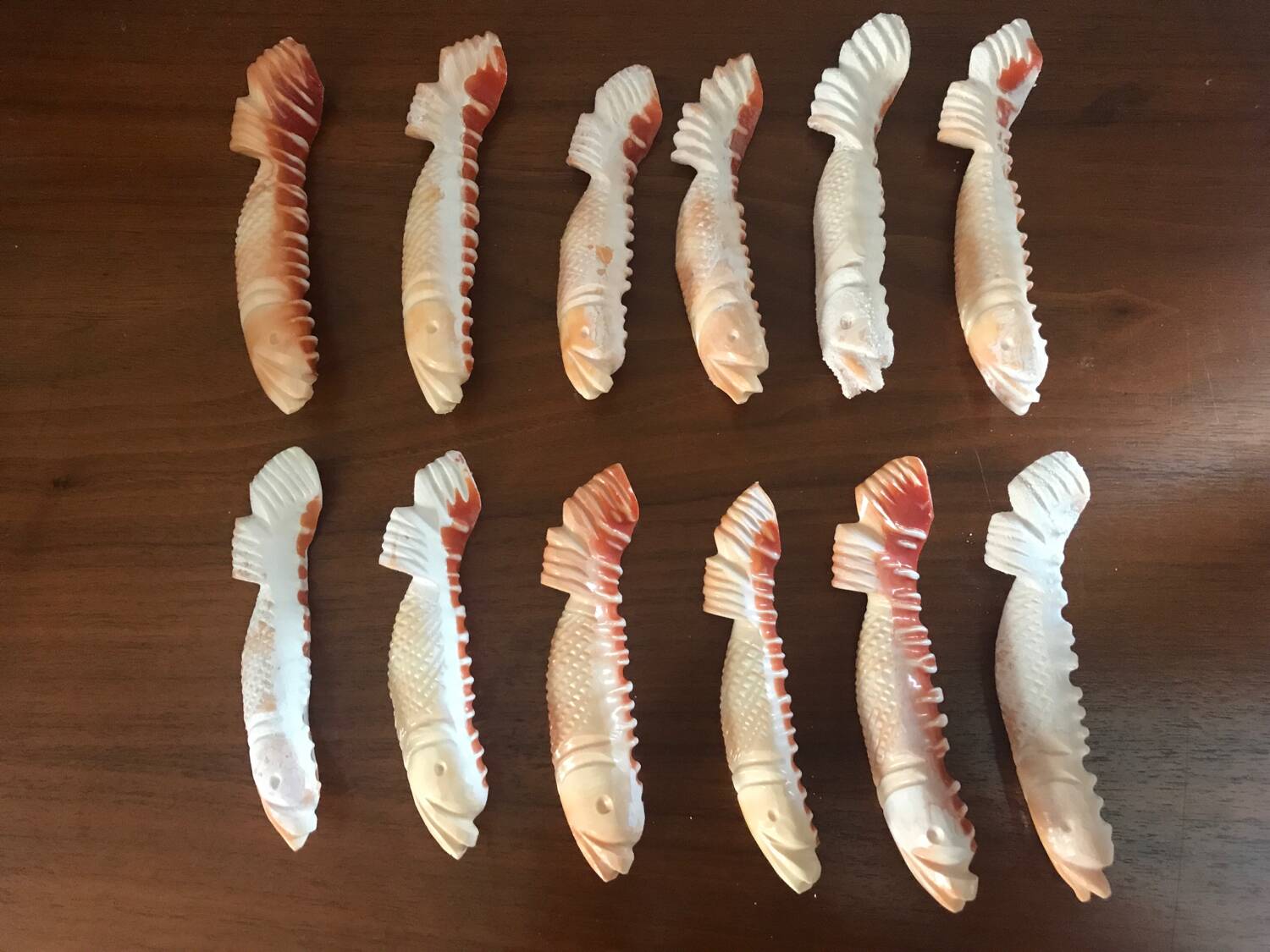 Series of 12 shell knife holders