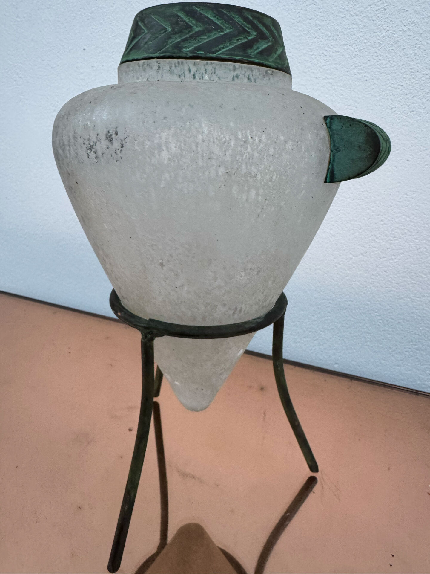 Vase verre Murano Scavo années 80