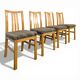 Série de 4 chaises design Italien