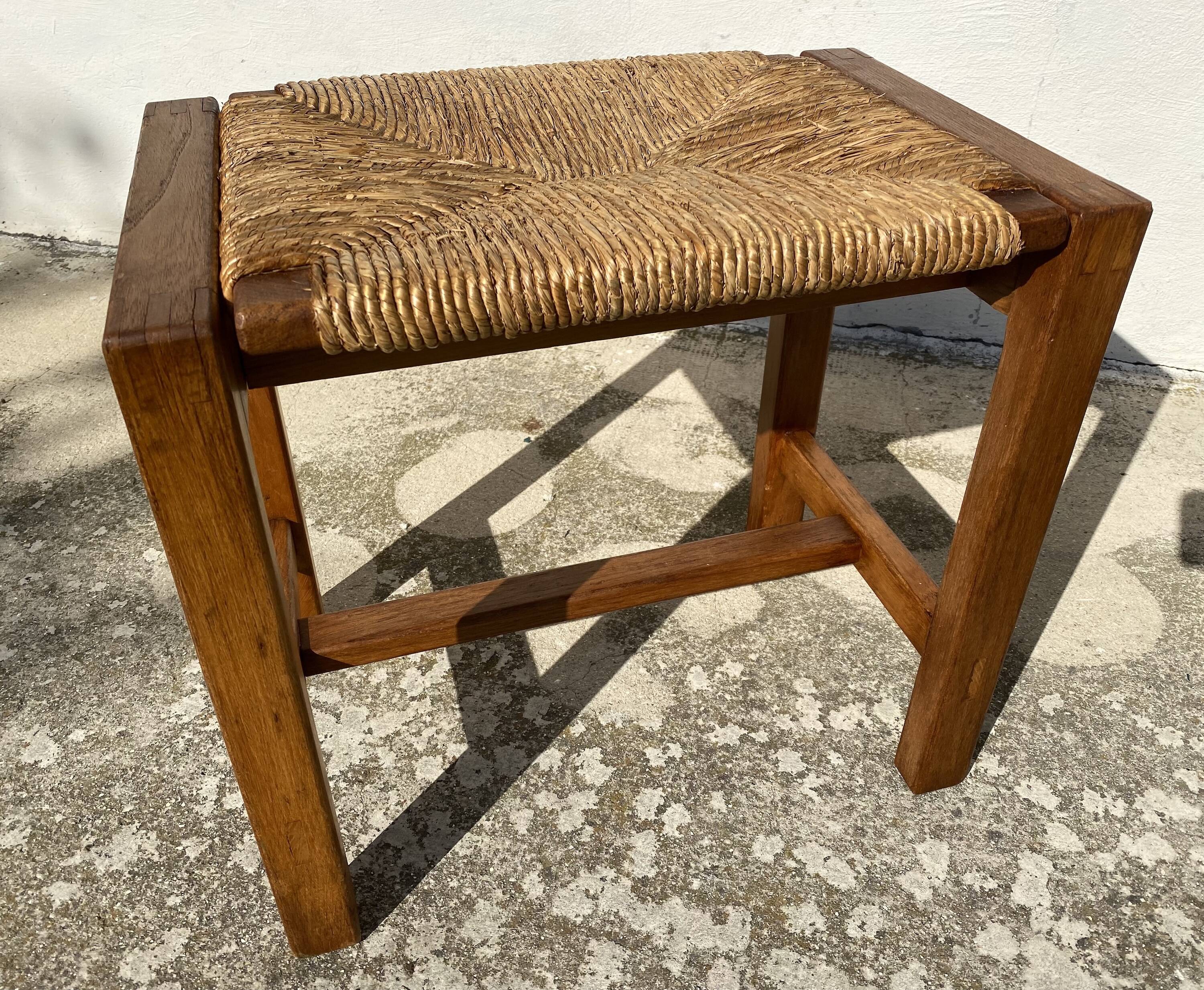 Vintage 1970s REGAIN straw stool