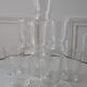 Set of 8 crystalline water glasses engraved 50s