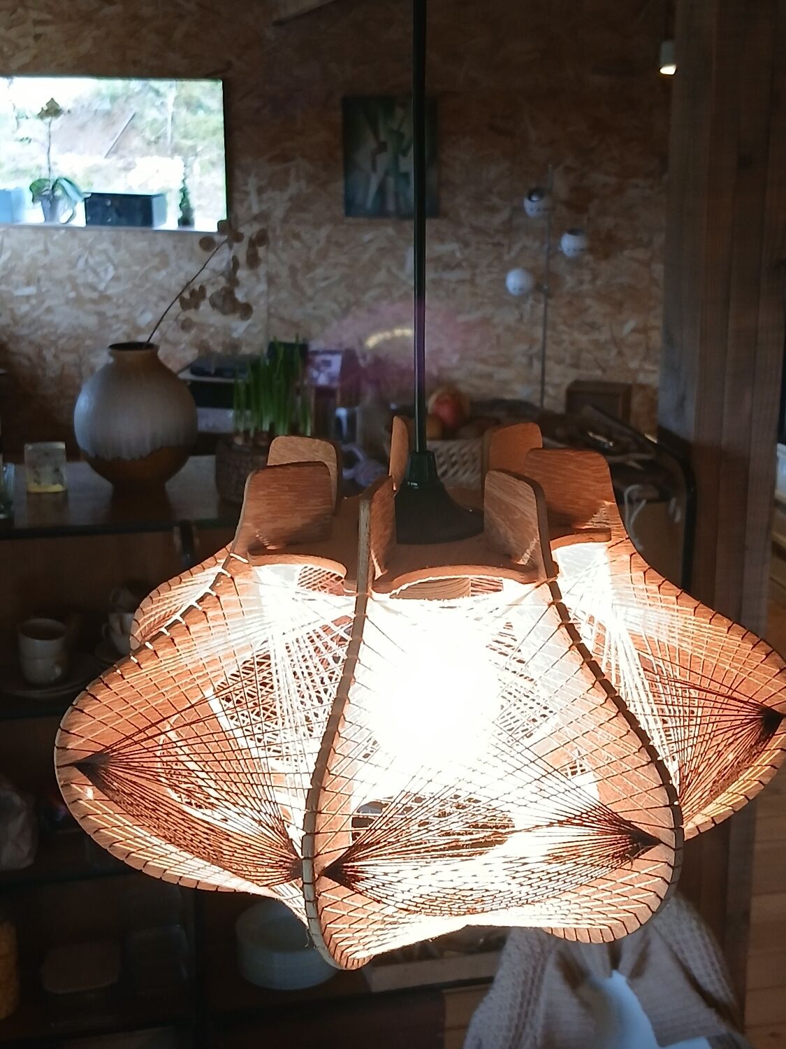 Scandinavian wooden and wire suspension, years