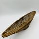 Vintage elongated wicker basket