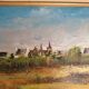 Oil on canvas "a Village in Brittany" signed by Raymond Scuiller