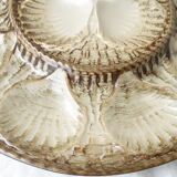 Barbotine shell dish and plates