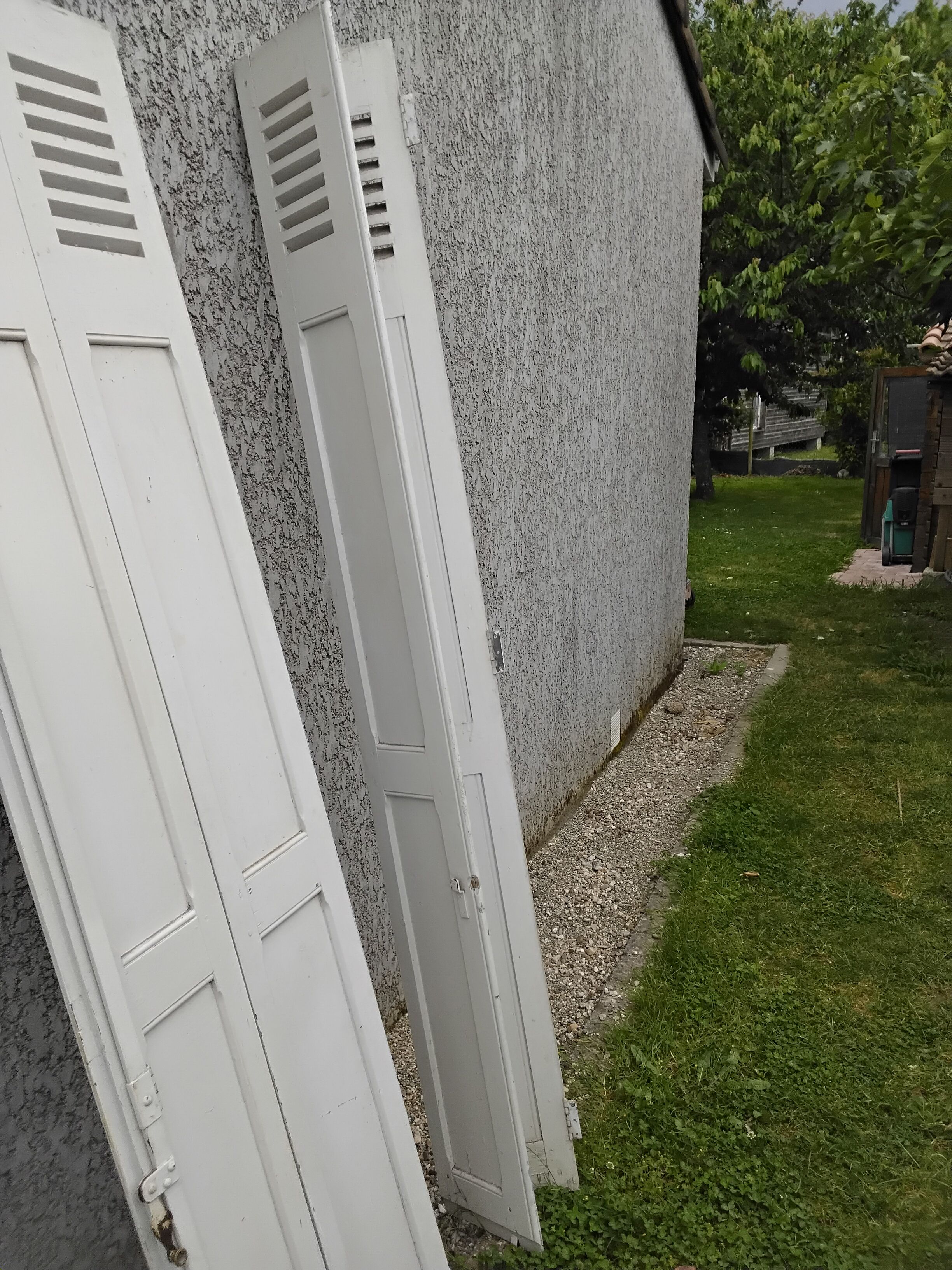 Pair of old shutters/blinds