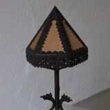 Lampe de table dragon en fer forgé, style Arts & Crafts | Italie | Années 1910