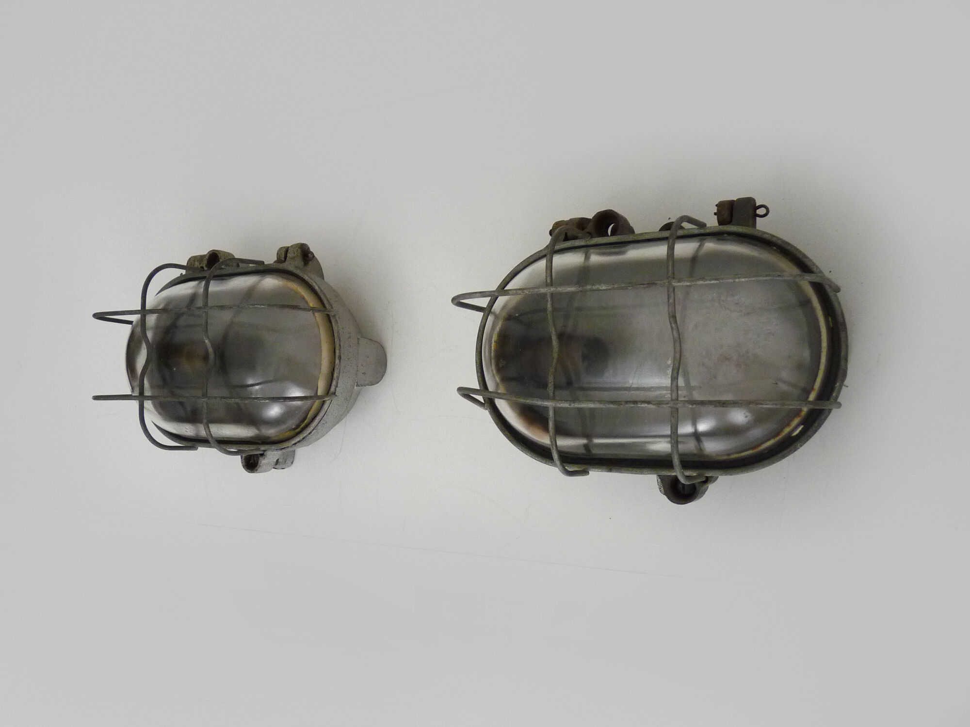 Pair of industrial sconces year 50/60